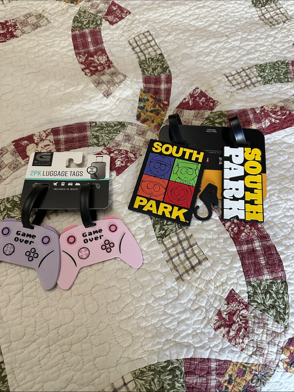 South Park or Game Over Silicone Luggage Tags